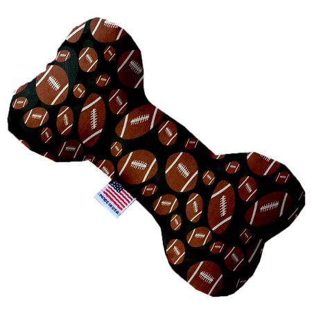 MIRAGE PET PRODUCTS Footballs 8 in. Stuffing Free Bone Dog Toy 1328-SFTYBN8